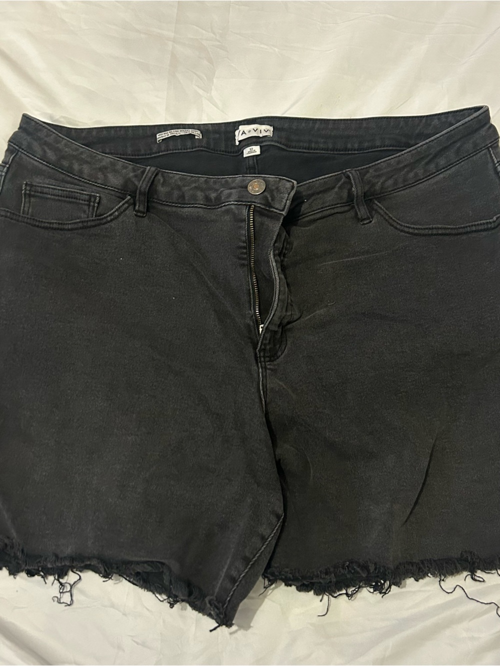 Ava & Viv Black Cutoff Jean Shorts